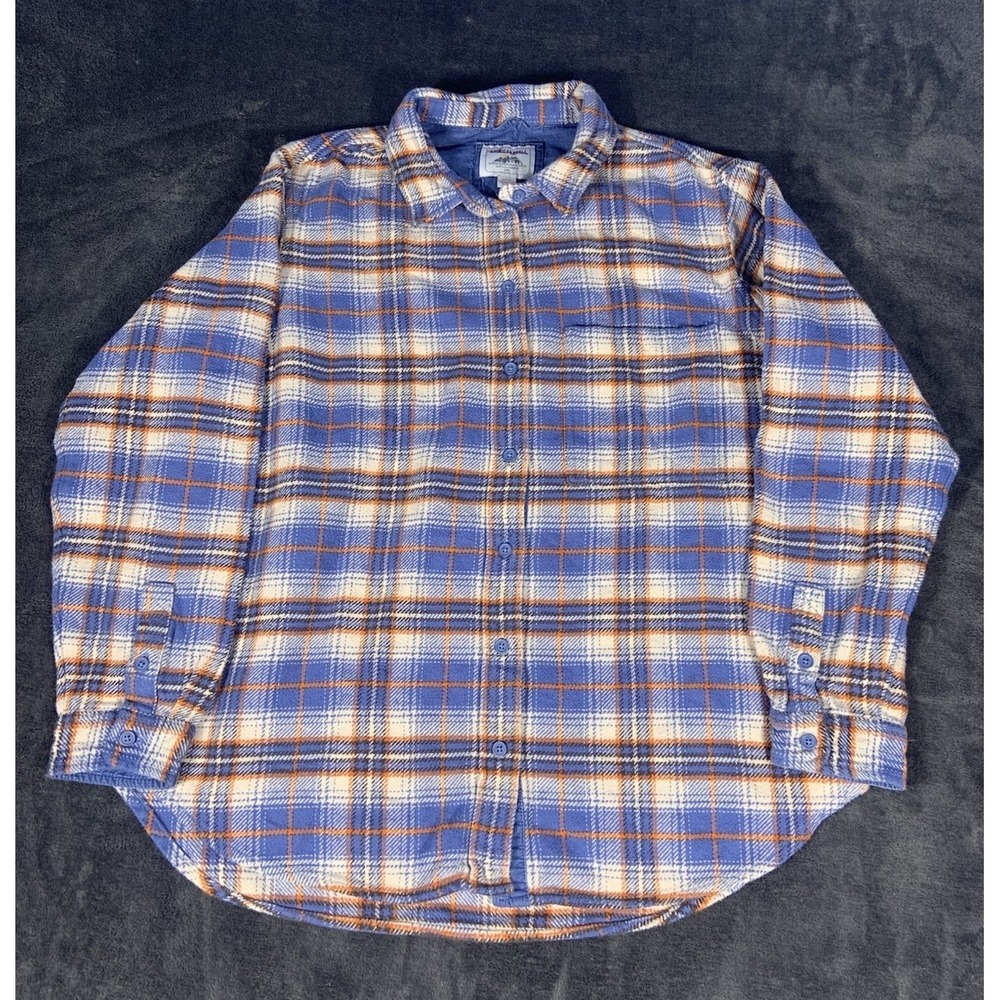 American Eagle Outfitters Thick Shirt Men's Small Multi Plaid Flannel Collared